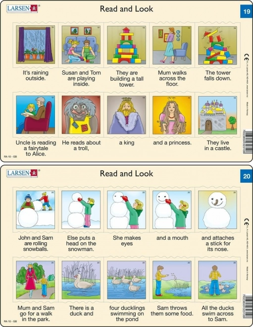 Puzzle Angličtina – krátke texty, 10 dielikov