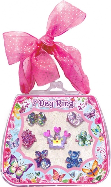 Sada trblietavých prstienkov pre každý deň 7 ks