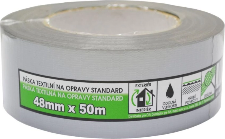Univerzálna strieborná lepiaca páska 48 mm × 50 m