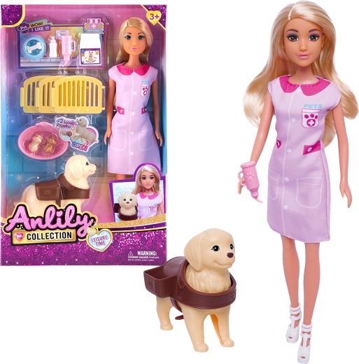 Bábika veterinárka so psíkom