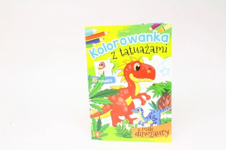 DINOtattoo omaľovánky a zmývateľné tetovanie – malé dinosaury