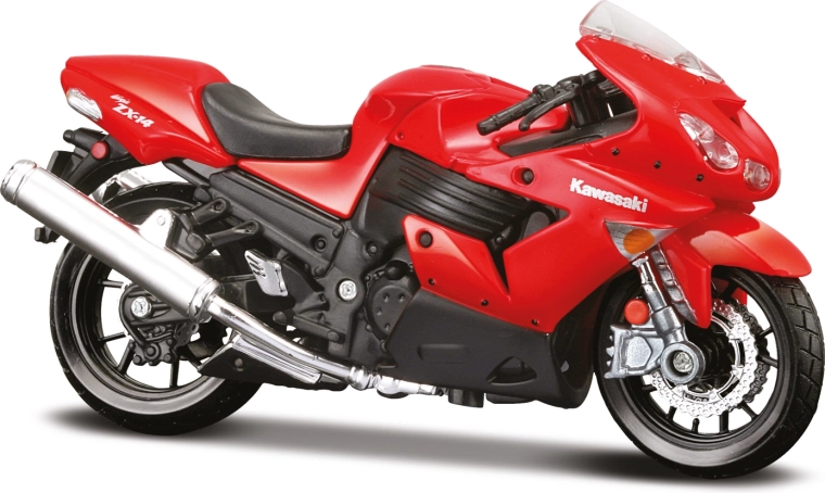 Maisto motocykel Kawasaki Ninja ZX-14R červený 1:18