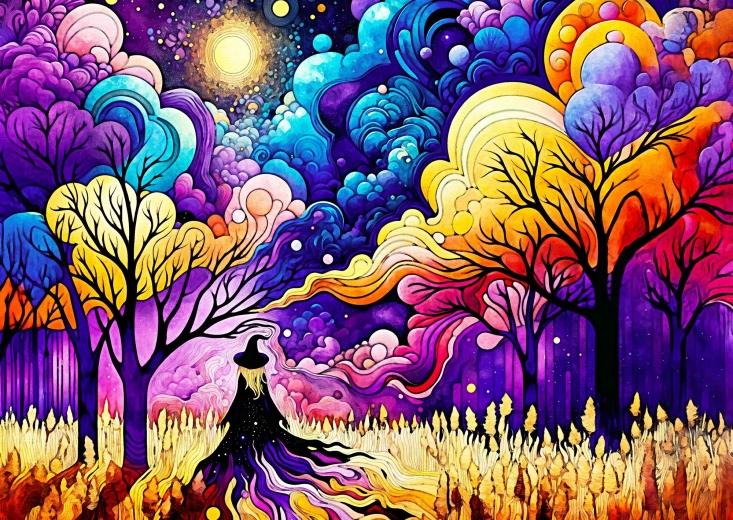 ENJOY puzzle Cesta čarodejnice 1000 dielikov