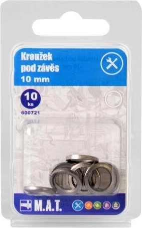 Dištančné krúžky pod záves 10 mm (10 ks)