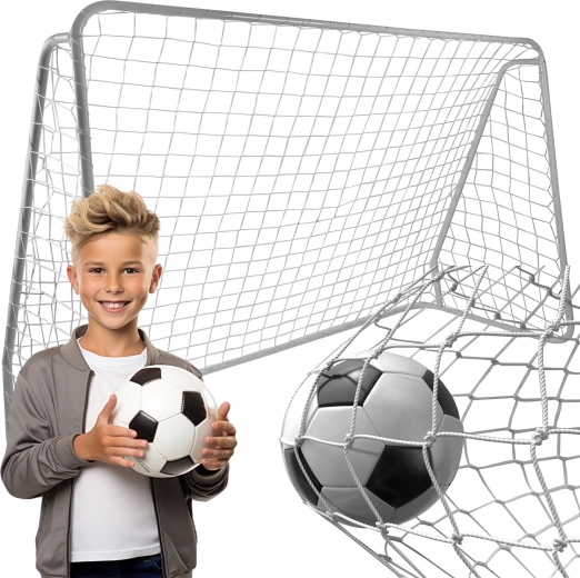 Sieť do kovovej futbalovej bránky Trizand 213 × 150 × 90 cm