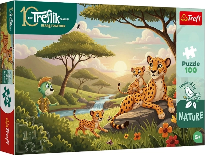 Puzzle Inspired By Nature gepardy 100 dielikov