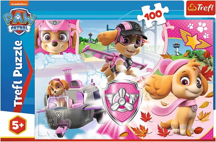 Puzzle 100 dielikov – PAW PATROL Skye v akcii