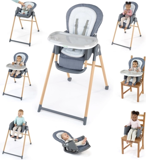 Multifunkčná jedálenská stolička 7v1 Ingenuity Proper Positioner Chambray