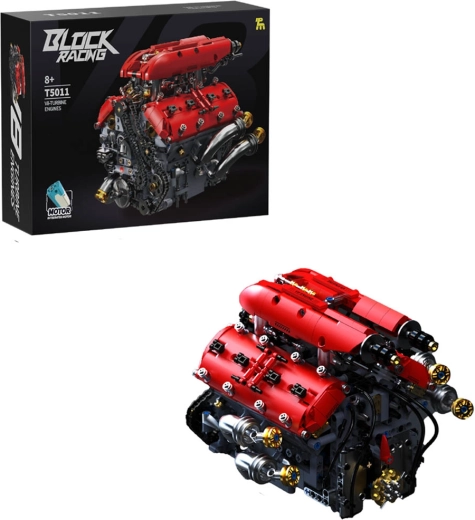 Stavebnica turbínového motora V8 1370 dielikov