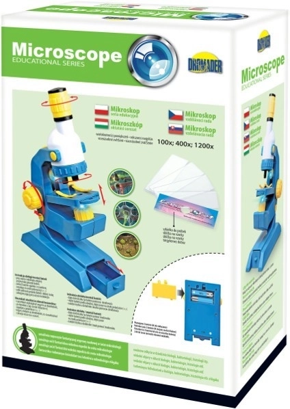Detský mikroskop 100×/400×/1200× s dvoma okulármi