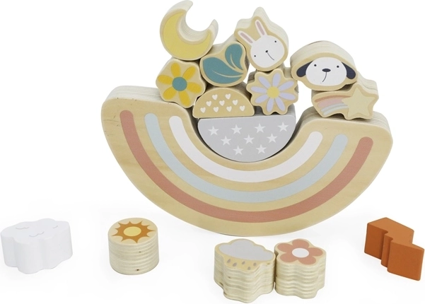 Babu balančná drevená hra pes a mačka