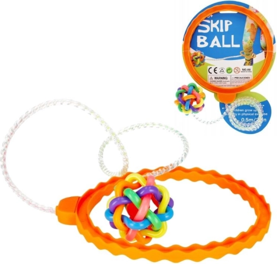 Skákacia loptička na nohu s obručou