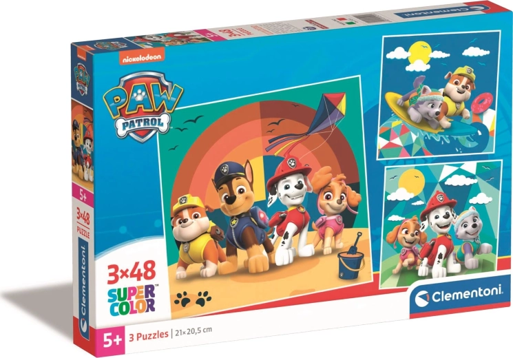 Puzzle Labková Patrola 3x48 dielikov