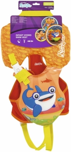 Detská plávacia vesta s opierkou hlavy Puddle Jumper – žralok, do 14 kg