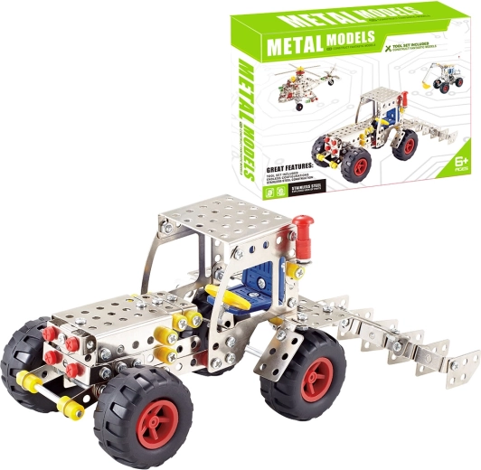 Kovová stavebnica traktor 226 ks