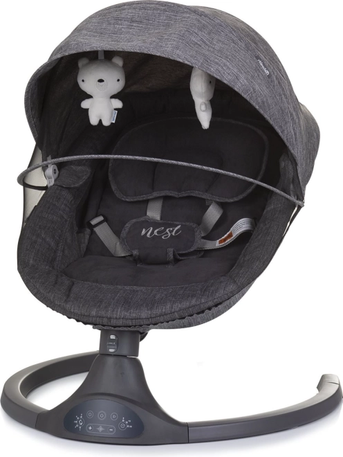 CHIPOLINO elektrická kolíska Nest Granite