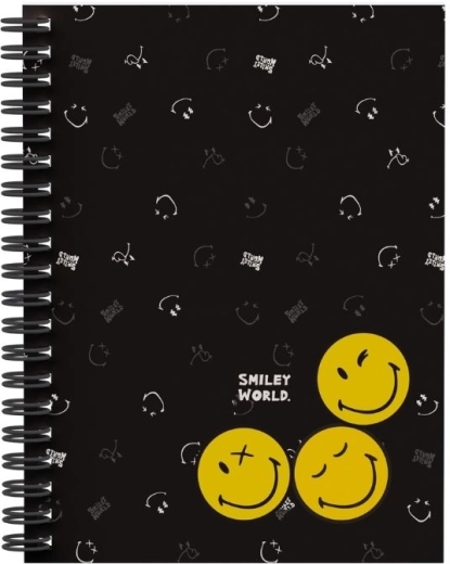 Krúžkový blok A4 s dvojitou špirálou SMILEY WORLD