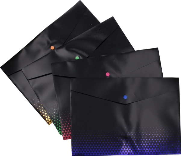 Obal s patentkou 33 × 23 cm čierny s pruhom