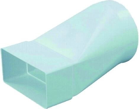 Prechodový kus 104/110 × 55 mm pre okrúhly a plochý vzduchotechnický kanál