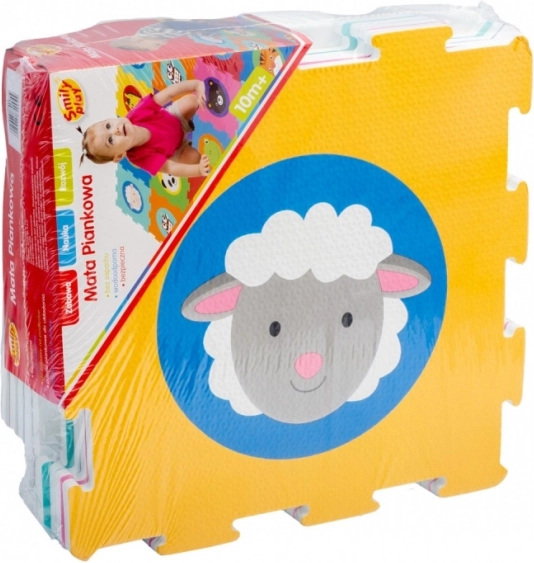 Penená podložka a puzzle zvieratká