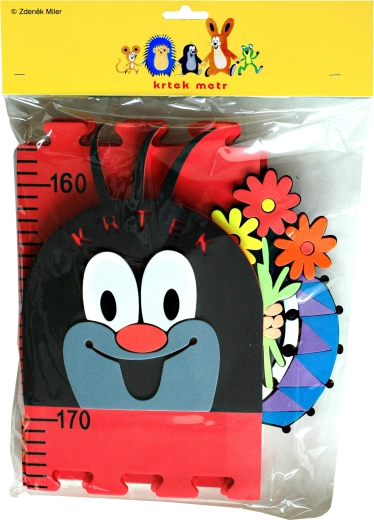 Penený rastový meter Krtko červený