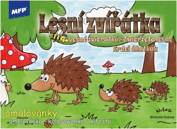 Omaľovánky Lesné zvieratká