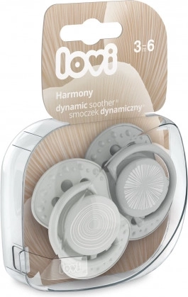 LOVI Silikónový dynamický cumlík HARMONY 3-6m 2 ks chlapec