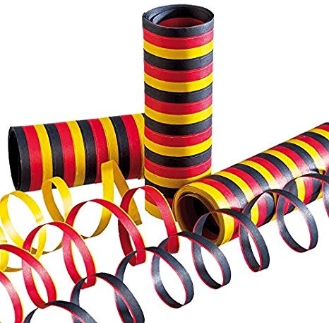 Serpentíny „Deutschland“ (čierna/červená/žltá) - 1 kus