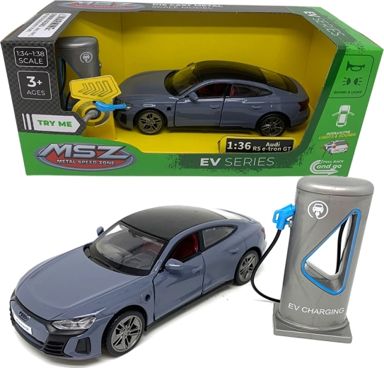 Kovový model auta 1:36 Audi e-tron GT so svetlami a zvukmi