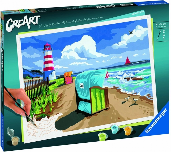 Creart prázdniny pri Baltskom mori – maľovanie podľa čísel (premium series b)