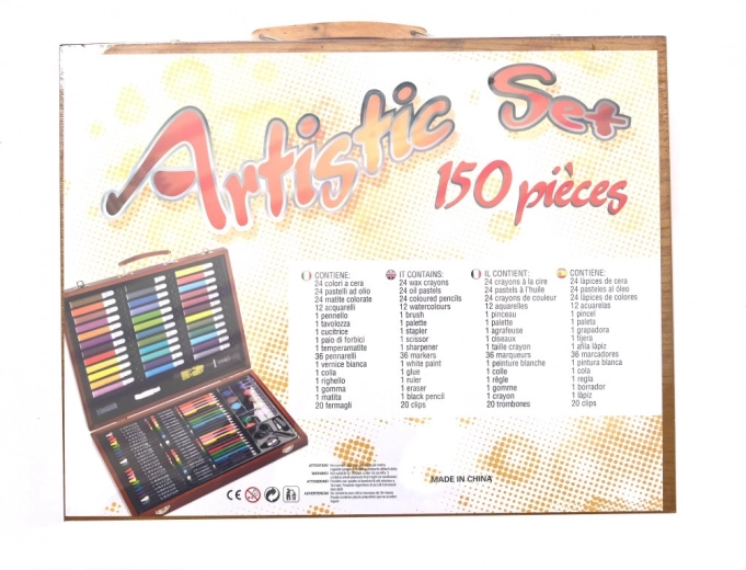 Drevený maliarsky kufrík 150 ks