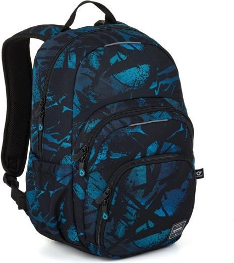 Študentský batoh Topgal Skye blue abstract