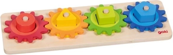 Goki drevená triediaca doska so ozubenými kolesami