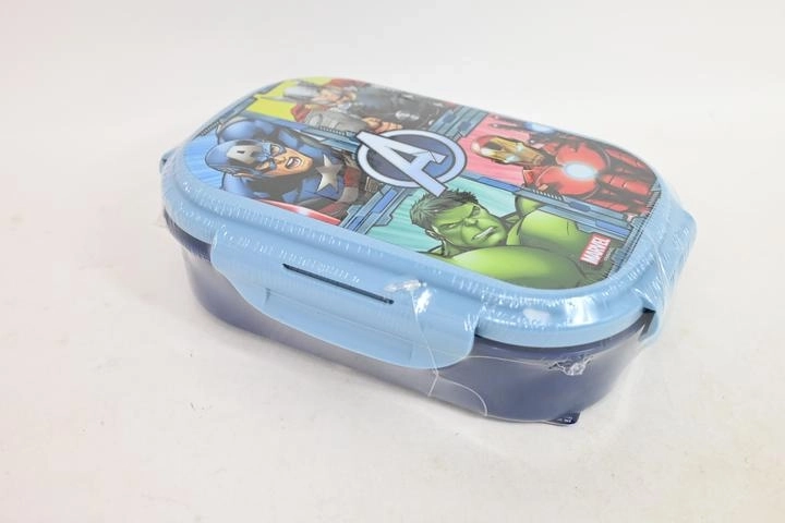 Detský desiatový box Avengers 3 v 1 s príborom