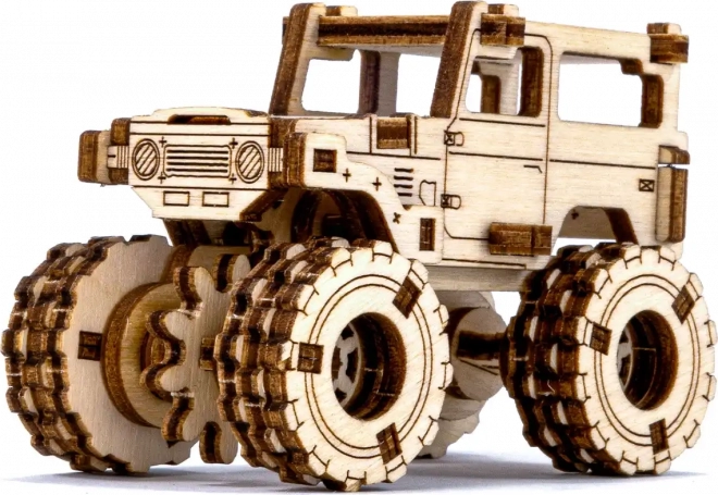 Drevené 3D puzzle – model monster truck inšpirovaný TOYOTA FJ40