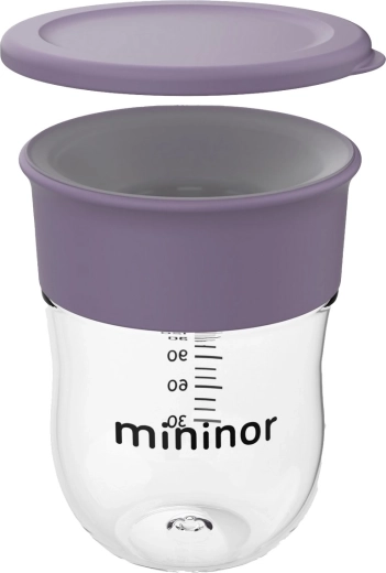 Mininor tréningový hrnček 360° 220 ml lilac flower