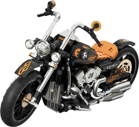 Stavebnica čierneho motocykla, 455 dielikov