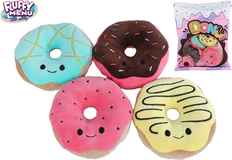 Plyšový set farebných šišiek v taške Fluffy Menu