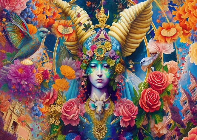 Puzzle znamenia zverokruhu: Baran 1000 dielikov