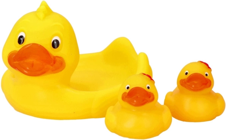 Kúpeľová hračka a mydelnička Moms Care kačičky - 3 ks