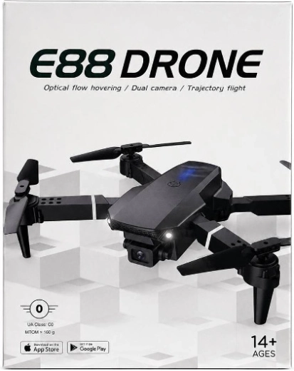 Dron E88 s duálnou kamerou a optickým vznášaním