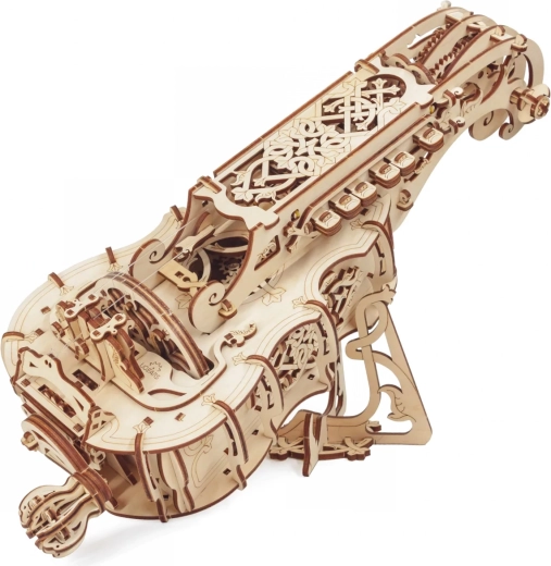 Ugears mechanická drevená niněra (hurdy-gurdy) – stavebnica