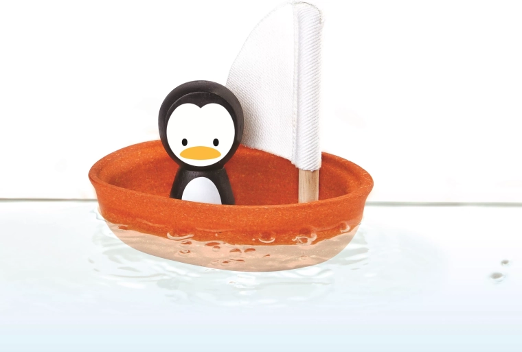 PlanToys plachetnica s tučniakom