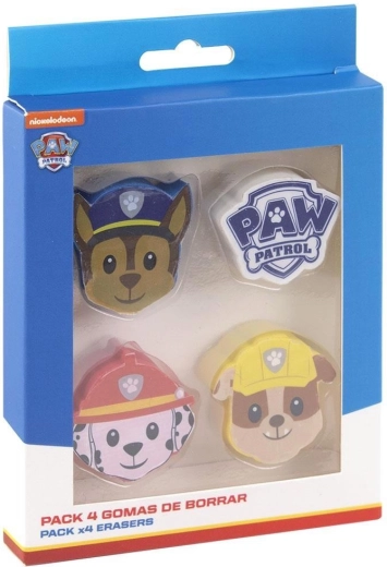 Sada gúm Labková patrola (Paw Patrol) 4 ks