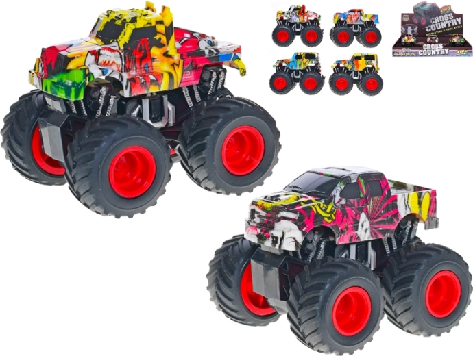 Monster truck na zotrvačník 12 cm
