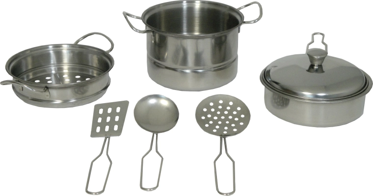 Kovová kuchynská sada pre deti