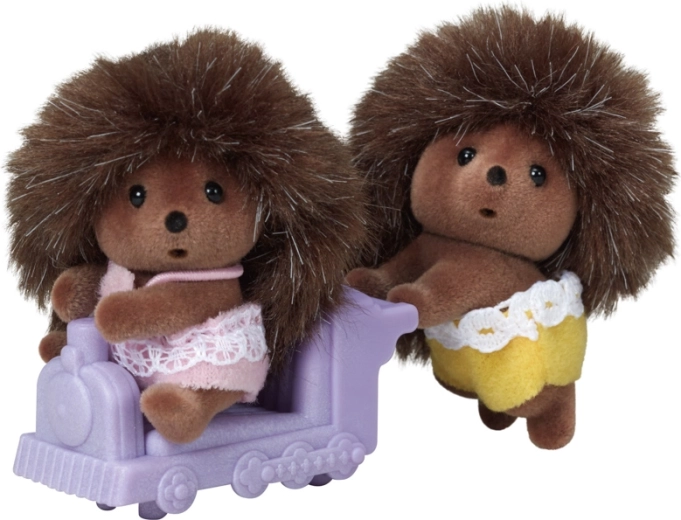Sylvanian Families dvojčatá ježkov s mašinkou