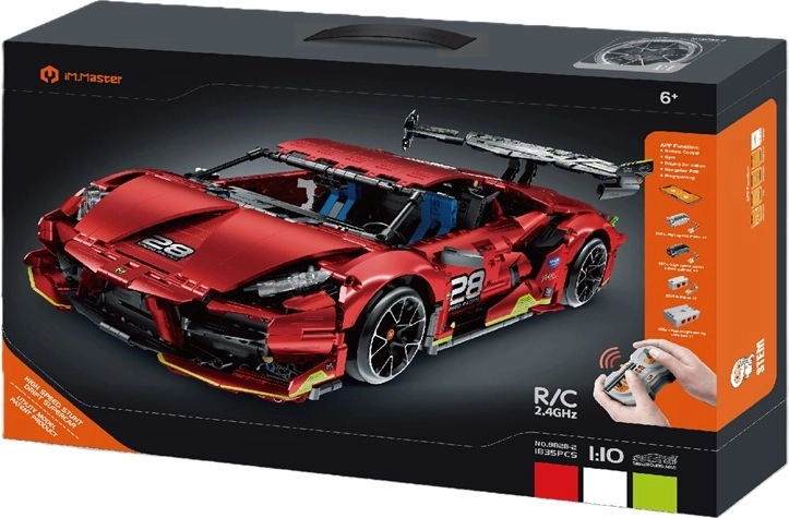 iM.Master RC super športové auto na diaľkové ovládanie 1:10 červené