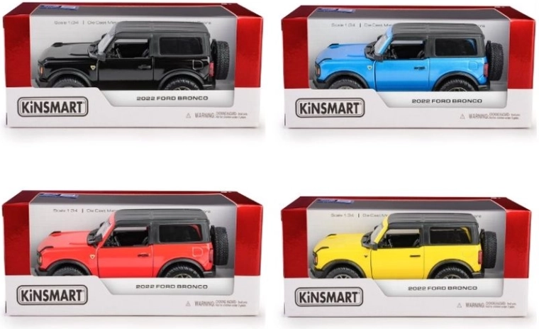 Kovový model Ford Bronco hardtop 2022 1:34