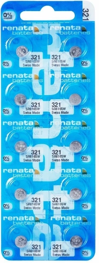 Renata 321 gombíková batéria 1,55 V 6,8 × 1,65 mm – balenie 10 ks